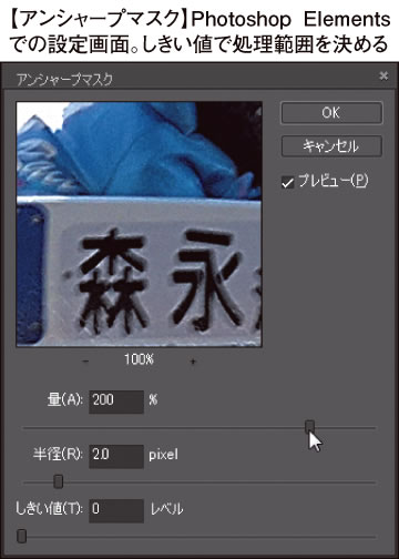アンシャープマスク